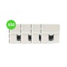 Mosaic Prise RJ45 Cat.6 FTP 2 modules Lot 50 Pcs