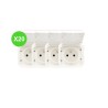 Plexo Prise 2P+T composable 250 V~ - 50/60 Hz Blanc Lot 20 Pcs