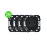 Dooxie Prise de courant 2P+T Noir 250V~, 50/60 Hz Lot 50 Pcs