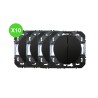 Dooxie Double interrupteur Noir 50/60 Hz Lot 10 Pcs