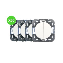 Dooxie Interrupteur double Va et vient 600002 - Lot 30 Pcs