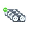 Dooxie Prise de courant double Lot 20 Pcs 16A, 250V~, 50/60 Hz