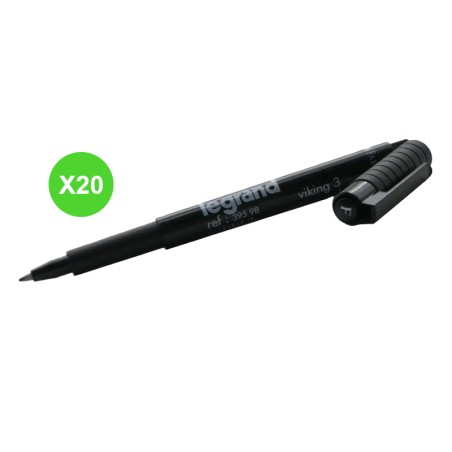 Stylo feutre noir indélébile Lot 20 Pcs Accessoires de repérage