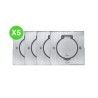 Platine de sol carrée à équiper Inox Acier inoxydable Lot 5 Pcs