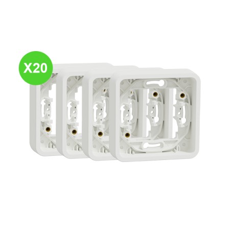 Mureva Cadre 1 poste blanc Schneider MUR39107 Lot 20