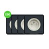 Mureva Prise 2P+T saillie gris Lot 50 Pcs