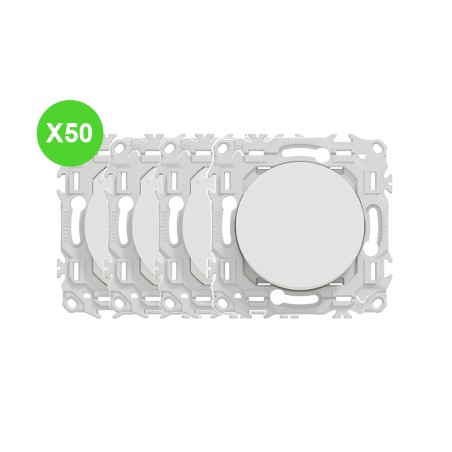 Odace Interrupteur blanc Schneider Lot 50 Pcs