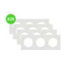 Odace Plaque 3 postes blanc Lot 20 Pcs