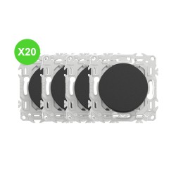Odace Interrupteur noir Schneider S940204 Lot 20 Pcs ME