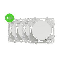 Odace Poussoir blanc Schneider S520206 Lot 30 Pcs