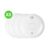 Détecteur fumée Zigbee pile 5 ans Lot 5 Pcs