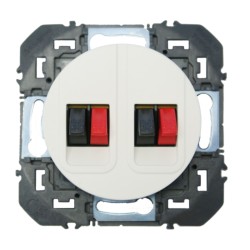 Prise Dooxie haut parleur double blanc - LEGRAND 600382