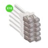 Cordon RJ45 souple Cat.6A S/FTP 30cm OLTRIX CORD6A030 Lot 10