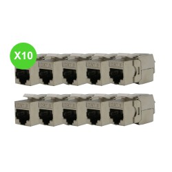 Noyau Keystone RJ45 Cat.6 FTP OLTRIX KEY-6FTP Lot 10 Pcs