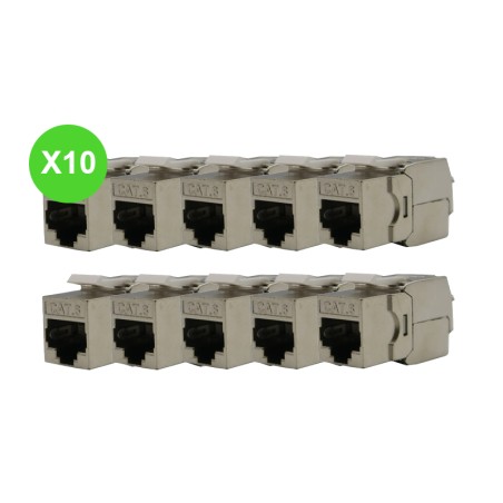 Noyau Keystone RJ45 Cat.6 FTP OLTRIX KEY-6FTP Lot 10 Pcs