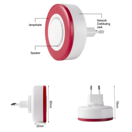 Sirène intérieure intelligente Zigbee 3.0 - HEIMAN HS2WD-E