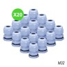 Presse-étoupe M32 18 à 26mm étanche IP67 Lot de 20 Piéces