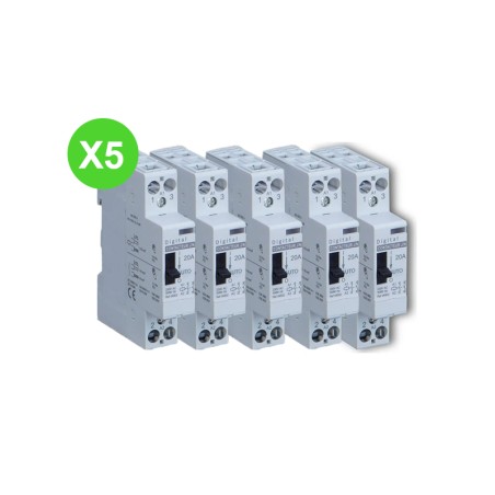 Contacteur Jour/Nuit 20A électrique Lot de 5 Piéces