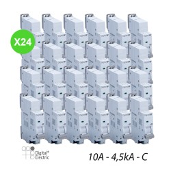 Disjoncteur C10A 1P+N 4,5kA Auto Digital 01310 - 24 Pcs