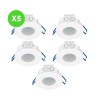 Détecteur mouvement PIR 360° 1200VA Blanc pour détection Lot 5 Pcs
