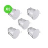 Détecteur mouvement HF 360° 1200VA Blanc pour détection Lot 5 Pcs
