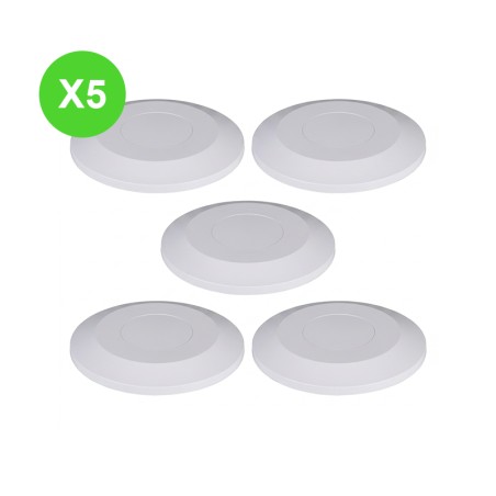 Détecteur mouvement HF 360° 2000VA Blanc pour détection Lot 5 Pcs