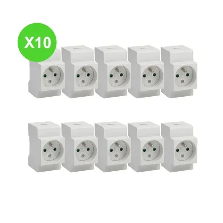 Prise modulaire 16A à vis pour tableau électrique Lot de 10 pièces