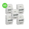 Compteur triphasé 100A certifié MID à affichage LCD Lot de 5 pièces