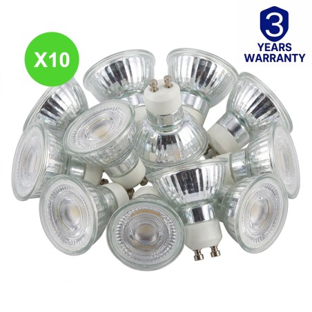 Ampoule LED GU10 6,5W 4000K blanc neutre 880lm 25 000H Lot 20 Pcs