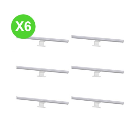 Applique miroir SDB blanc 12W 4000K ASTIM Lot de 6 pièces
