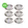 Spot étanche SDB QULES GU10 rond chromé Mat Lot 6 Pcs