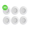 Spot étanche SDB QULES GU10 rond Blanc Lot 6 Pcs