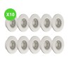 Spot étanche SDB IP44 TALU rond Blanc pour éclairage Lot 10 Pcs