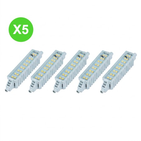 Ampoule LED R7S 119mm 6W 3000K 550lm 20 000H Lot 5 Pcs