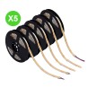 Ruban LED COB 12V blanc chaud 3000K 8W/m IP 20 Lot 5 Pcs