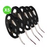 Ruban LED 12V 4,8W/m 3000K blanc chaud IP20 450lm Lot 5 Pcs