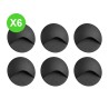 Spot escalier rond EXIN 2,5W 3000K 30 000H Gris IP65 Lot de 6 Pcs