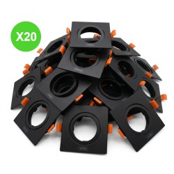 Anneau Spot carré GU10/MR16 DALLA KANLUX 22434 - 20 Pcs