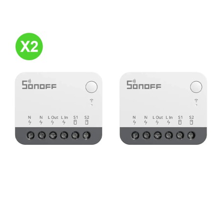 Micromodule Commutateur Zigbee 3.0 100-240 V, 50/60 Hz Lot de 2 piéces