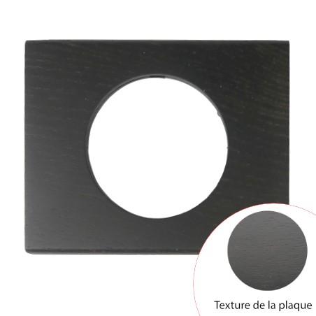 Plaque Céliane Frêne Wengué 1 poste finition MATIÈRE collection 2024