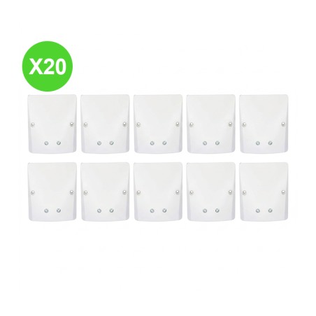Sortie de câble 20A IP20 à vis apparentes, mécanisme lot de 20 pièces