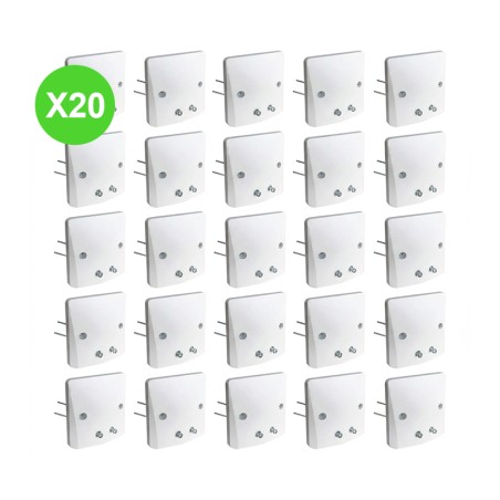 Sortie de câble 20A IP20 avec griffes, mécanisme en lot de 20 pièces