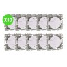 Square Interrupteur VR volet roulant blanc, mécanisme lot de 10 pièces