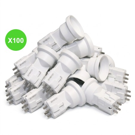 Douille DCL E27 courte à connexion automatique, lot de 100 pièces