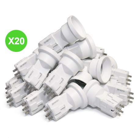 Douille DCL E27 courte connexion automatique, lot de 20 mécanismes