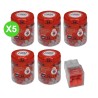 Borne rapide 4 entrées, boîte de 100 pcs conditionnée en lot de 5