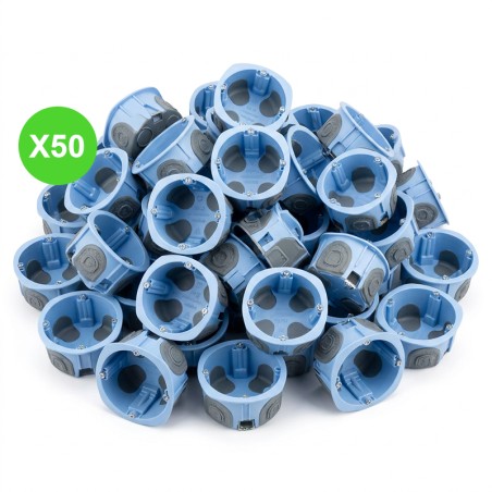 Boîte BBC étanche air appareillage 1 poste P.50mm, lot de 50 pièces