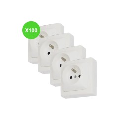 Oteo ASL Prise de courant 2P+T 086027 Lot 100 Pcs