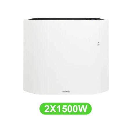 Radiateur Divali Neo pour chauffage électrique 1500W en lot de 2 pièces