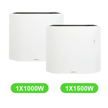 Radiateur Divali Neo électrique 1000W et 1500W lot 2 pièces